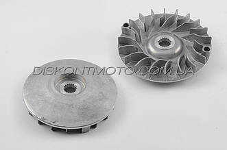 Щока варіатора нерухома Yamaha MAJESTY YP250, BRAVO 260 крильчатка Маджесті 250 (алюміній) DONGXIN