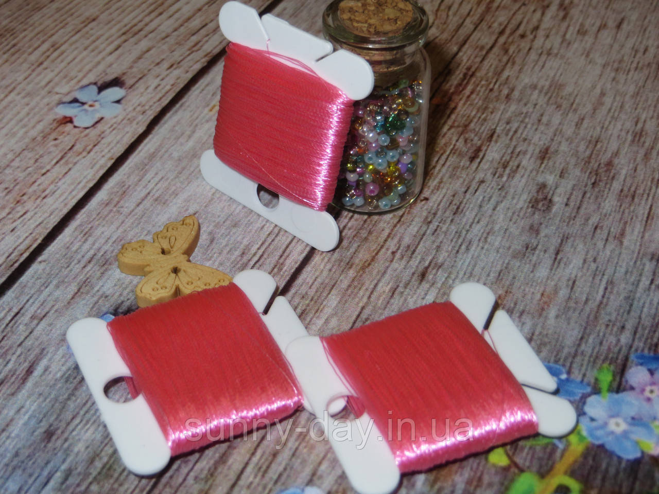 Люрекс, рожевий світлий.  (50 м), фото 1