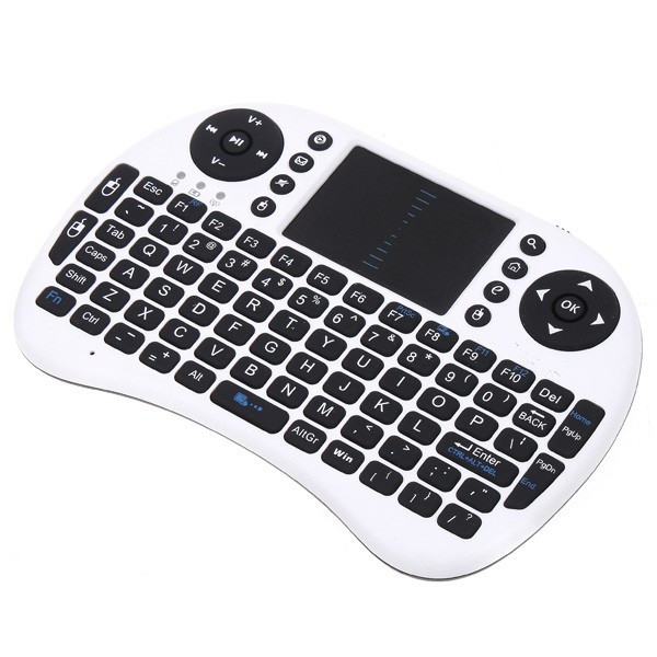 Бездротова міні-клавіатура W-Shark з тачпадом White ENG