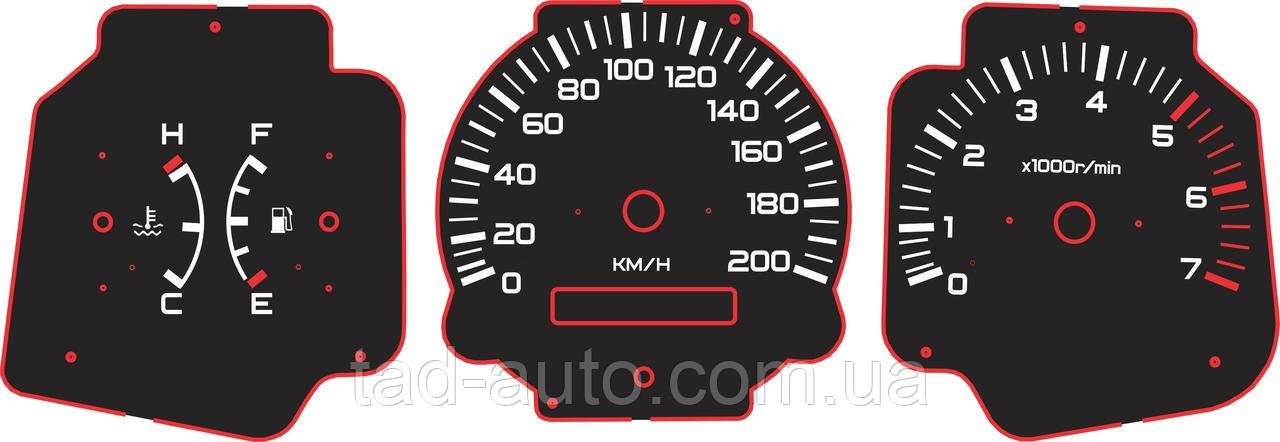 Шкалы приборов Dadi Shuttle