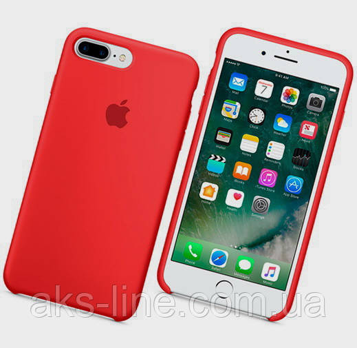 Чехол для iPhone 7 Plus /8 Plus Silicone Case бампер (Red) - фото 2 - id-p582222190