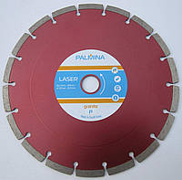 Алмазный диск для резки, твердого гранита PALMINA LASER GRANITE P Segment 230x2,8/2,0x8/18Sx22 КРАСНЫЙ