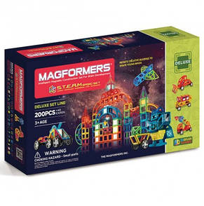 Магнітний конструктор Magformers Мегатранспорт 200 елементів, фото 3