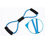 Еспандер вісімка для фітнесу Easy Body (йога, пілатес), фото 10