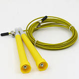 Скакалка швидкісна CrossFit зі сталевим тросом для кроссфита, 3м, регульована, фото 9