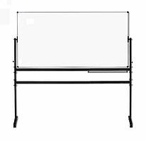 Дошка 90х120 см. поворотна двостороння на колесах під маркер і крейду, магнітна, UkrBoards