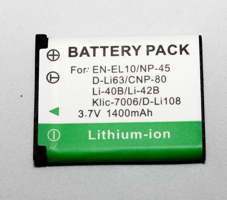 Акумулятор NP-45 (аналог NP-45, Li-42B, Li-40B, EN-EL10) для камер FujiFilm - 1400 ma