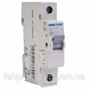 Автоматичні вимикачі Hager MCN102, фото 1