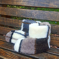 Чуні з овчини в карту (36-41р) 38/39