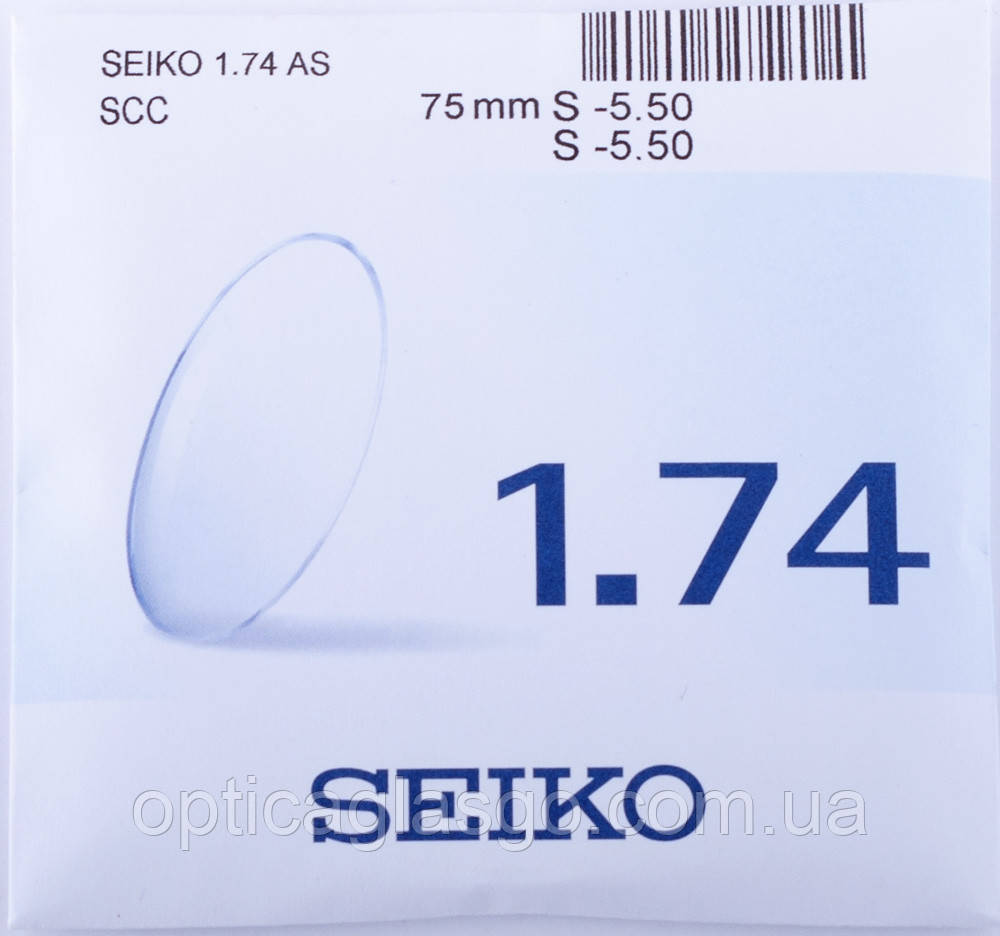 Лінза Seiko 1.74 AS SCC