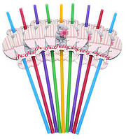 Коктейльні трубочки з гофрою "Тедді" В пак. 10 шт