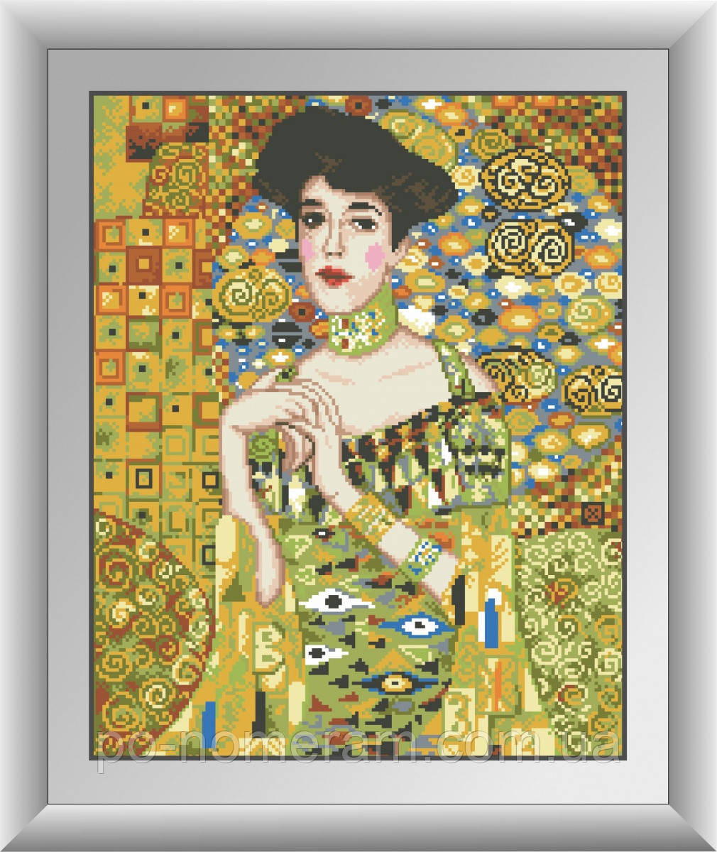 Набір алмазної вишивки Dream Art Портрет аделі блох-бауер (квадратні камені, повна зашивання) (DA-30519) 40 х 50 см (Без, фото 1