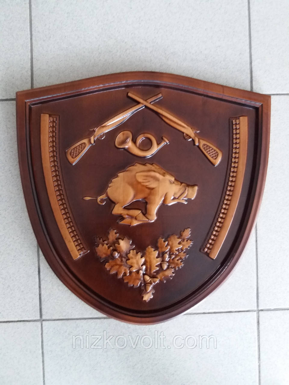 Гравюра "Полювання" (450х450х30)