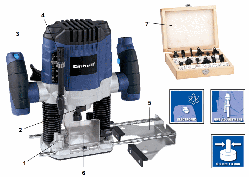 Einhell Фрезер BT-RO1100E Kit