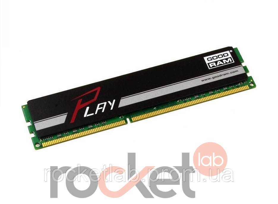 Модуль памяти для компьютера (ОЗУ) DDR3 4GB 1600 MHz PLAY Black GOODRAM (GY1600D364L9S/4G) - фото 1 - id-p582602960