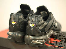 Чоловічі кросівки Nike Air Max TN+ Leather Black/Metallic, фото 3