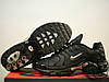 Чоловічі кросівки Nike Air Max TN+ Leather Black/Metallic, фото 9