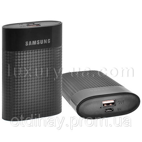 Power Bank SAMSUNG карбон 10000 mAh USB(1A), індикатор дарма — 127