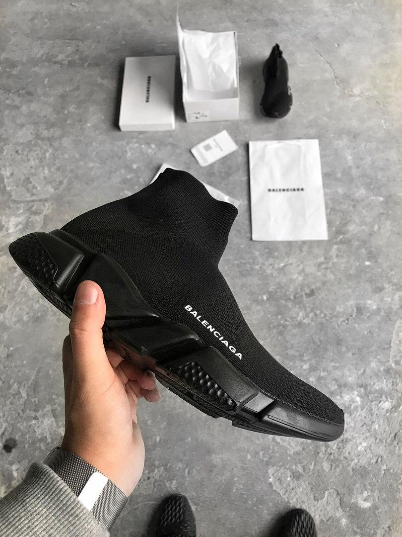 Кросівки Balenciaga Sock Triple black Trainer. Топ якість. Живе фото (топ ААА+), фото 1