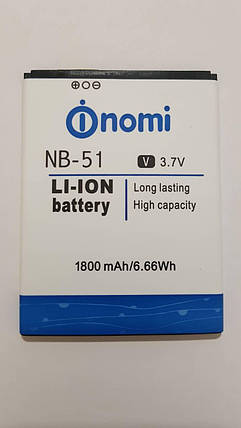 Акумулятор Nomi i500 (АКБ, Батарея) NB-51 , оригінал, фото 2