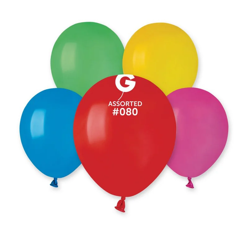 

Латексные шарики Gemar 5"/80 Пастель асорті (100 шт)