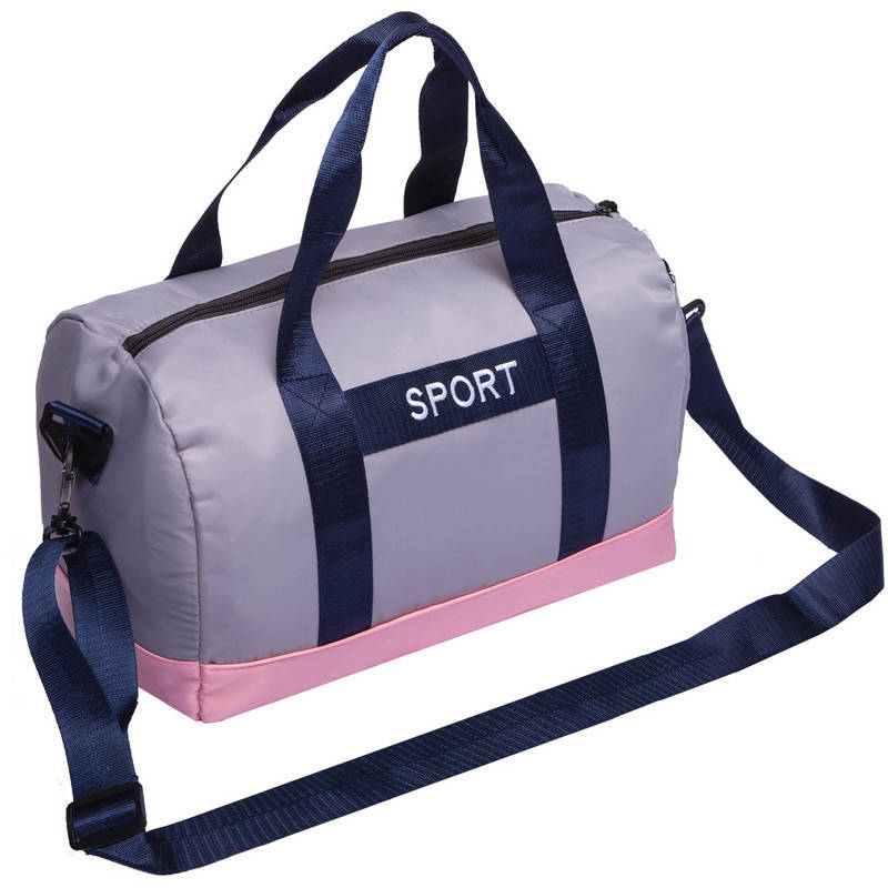 

Сумка спортивная для спортзала, фитнеса SP-Sport SPORT LLW7103 серый-розовый