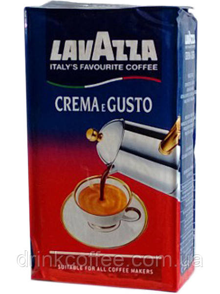 Кава мелена Lavazza Crema e Gusto, 30% Арабіка/70% Робуста, Італія, 250 г