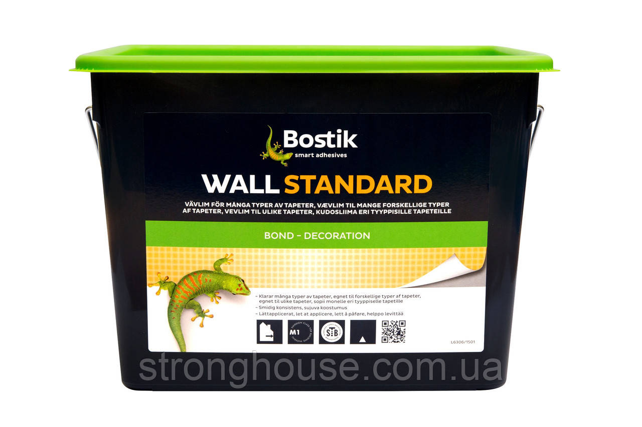 Bostik Wall Standart (Бостік 70) 5кг. Клей для склохолста, склошпалер і флізеліна