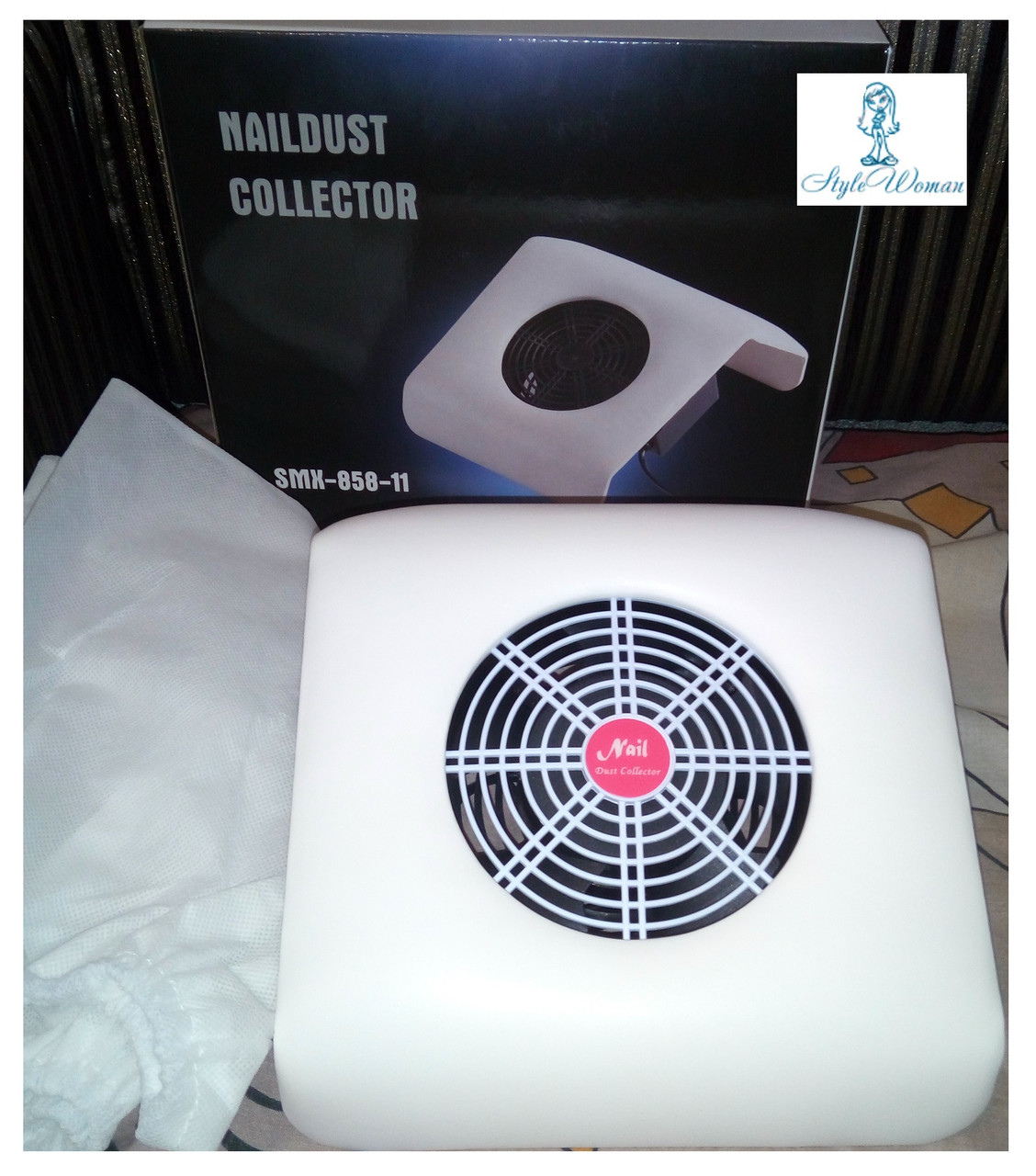 Витяжка пилосос Si Mei 858-11 для манікюрного столу 30 Вт