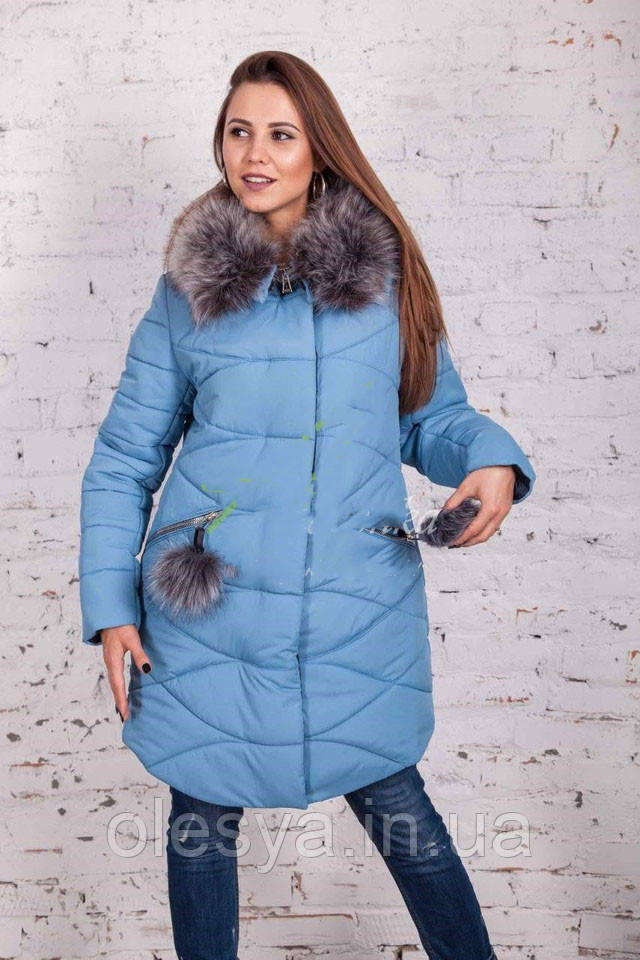 Зимняя женская удлиненная куртка пальто Helena на силиконе Размеры 50 - фото 6 - id-p586288137