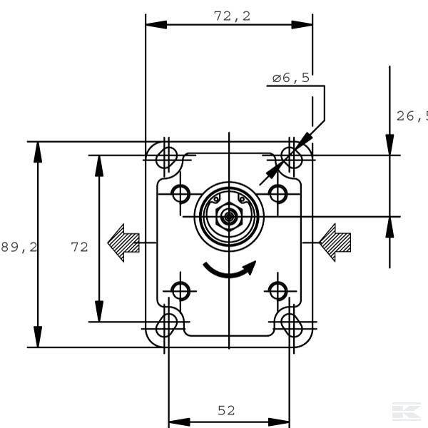 Шестерневий насос серія Polaris PLP103D081E1 Pump PLP10.3,15 D0-81E1-LBB/BA Casappa