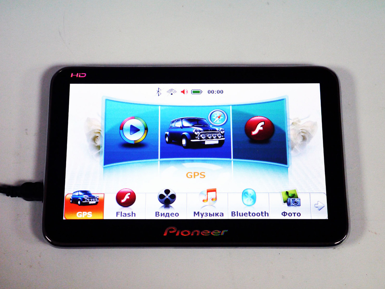 7" GPS-навігатор PI-720A 600MHz+4Gb+AV-in+BT