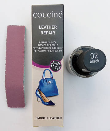 Корректор реставратор черный для гладкой кожи Кочине COCCINE LEATHER REPAIR 10мл, фото 1