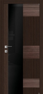 Внутрішні двері Ф'южн F-26 скло + шпон