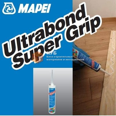 Універсальний акриловий клей з високим початковим схоплюванням Ultrabond Super Grip .300 мл, білий, Mapei