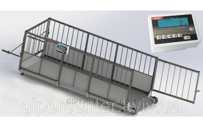 Ваги для індивідуального зважування USB 4BDU-600X, НПВ: 600 кг, 1500х650х760 мм ПРАКТИЧНІ