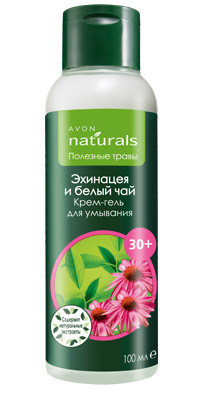 Крем-гель для вмивання "Ехінацея і білий чай" Avon Naturals, Ейвон, 100 мл
