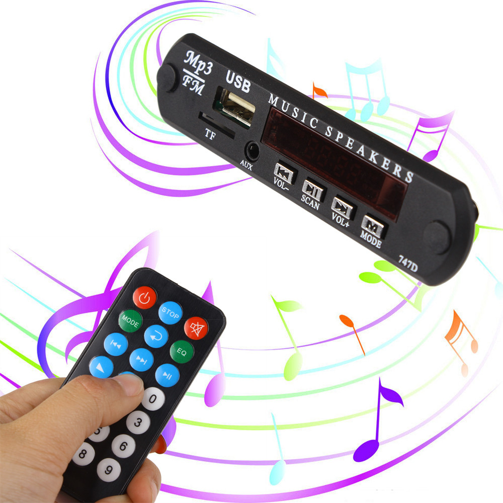 Модуль декодування mp3 з USB і TF входом 12в в заводській коробці оригінал