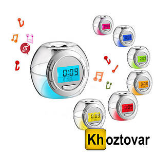 Електронний настільний годинник із підсвіткою Changing Light Alarm Clock