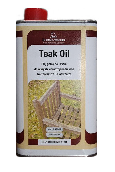 Тікове масло темний горіх, банка 0,5л, фото 1