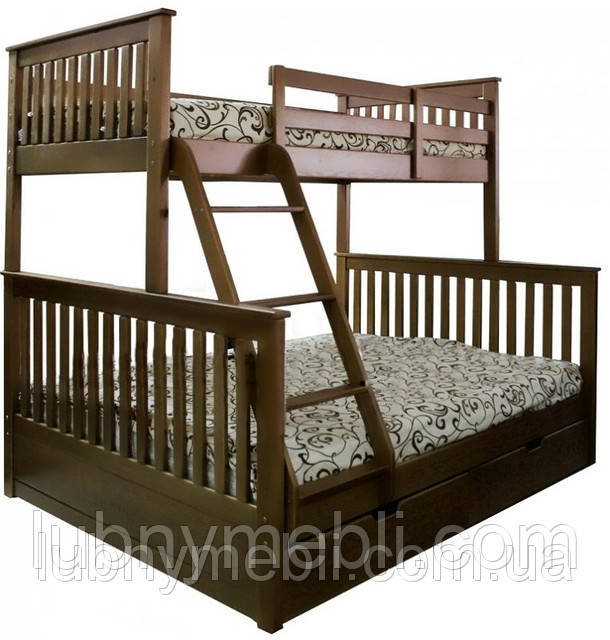 Трехместная кровать двухэтажная "Олигарх", цена 7450 грн - Prom.ua (ID ...