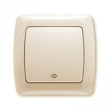 Вмикач VIKO Carmen одинарний внутрішній кремовий 90562001-UA1