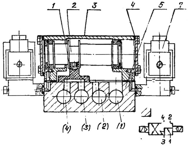Пневморозподілювач В64-15а-03, В64-15а-05 Г24, В110, У 220: ціна в Україні Пневморозподілювач В64-15а-03, В64-15а-05 - робота