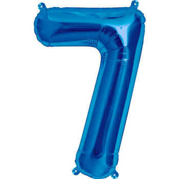Куля цифра "7" синій (1 метр) флекс метал Фольга
