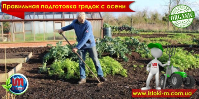 Правильна підготовка грядок з осені. Особливості перекопування. Органічні добрива для городу.