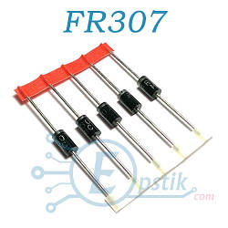 FR307 діод швидкий 3А 1000В DO201AD