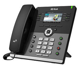 IP-телефон Htek UC924, Gigabit, кольоровий дисплей 3,5", 4 SIP акаунту, PoE
