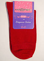 Високі бавовняні шкарпетки червоного кольору жіночі