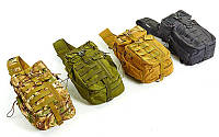 Рюкзак тактический патрульный однолямочный 5386: объем 30л, размер 42х25х20см