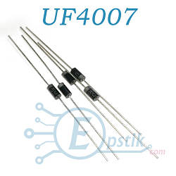 UF4007 діод ультрашвидкий 1А 1000В DO41